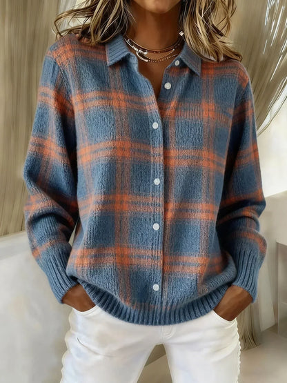 Zoey - Cloud-Soft Plaid Button-Up