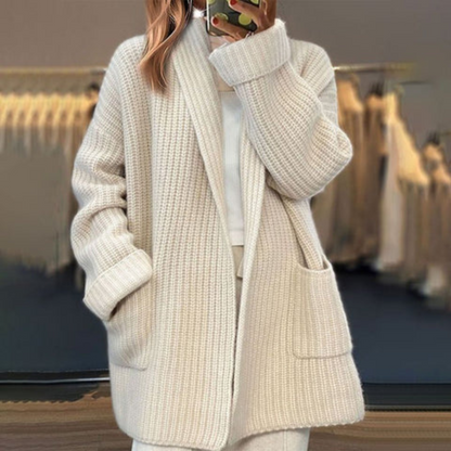 Elena - Open-Front Knit Cardigan