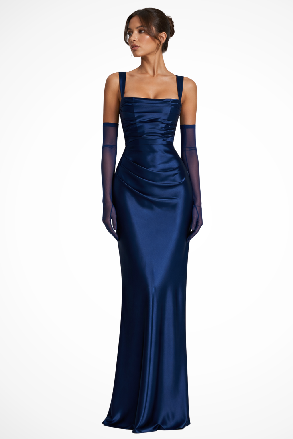 Alyssa | Women's Elegant Wedding Guest Dress with Draped Panel