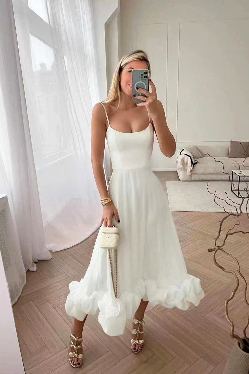 Kaitlyn | Women's Elegant Wedding Guest Dress with Fitted Bodice