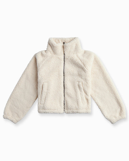 Women's Hi-Pile Fleece Jacket – Plush Teddy Style with Tall Collar – view 15