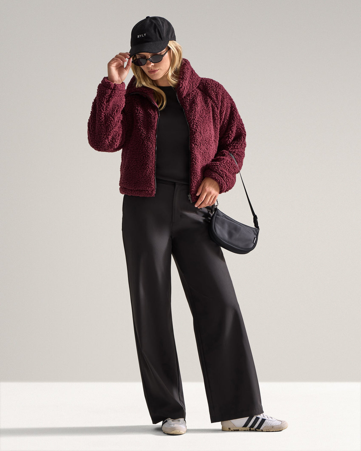 Women's Hi-Pile Fleece Jacket – Plush Teddy Style with Tall Collar – view 25