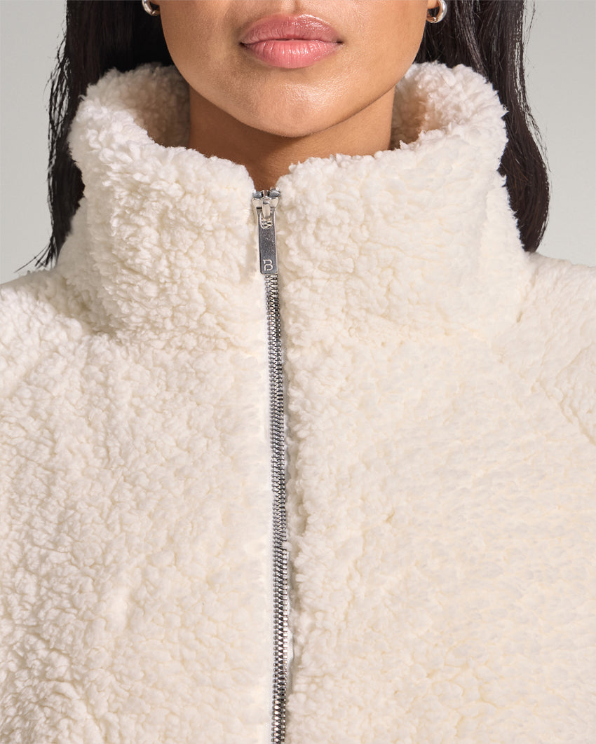 Women's Hi-Pile Fleece Jacket – Plush Teddy Style with Tall Collar – view 35