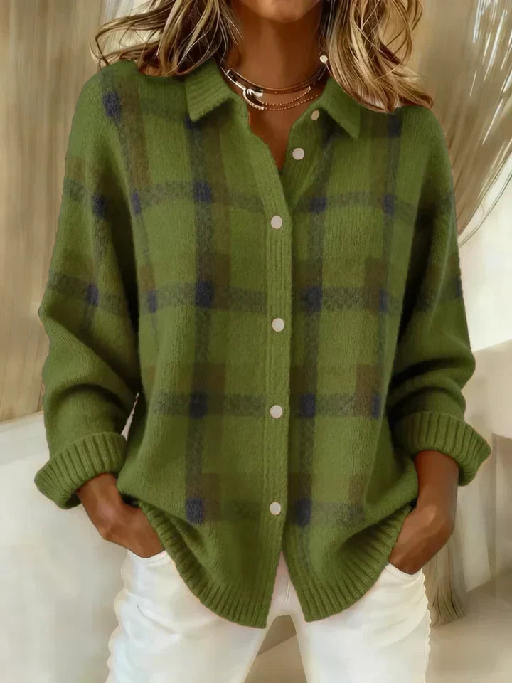 Zoey - Cloud-Soft Plaid Button-Up