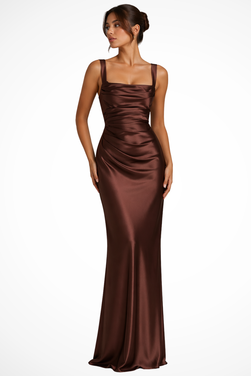 Alyssa | Women's Elegant Wedding Guest Dress with Draped Panel