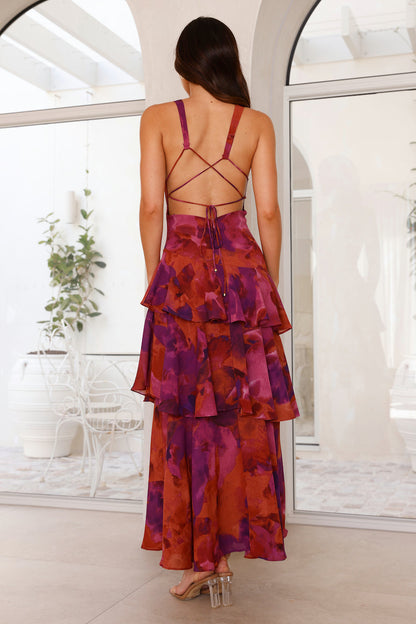 Isabella | Women's Chic Maxi Wedding Guest Dress with Slit
