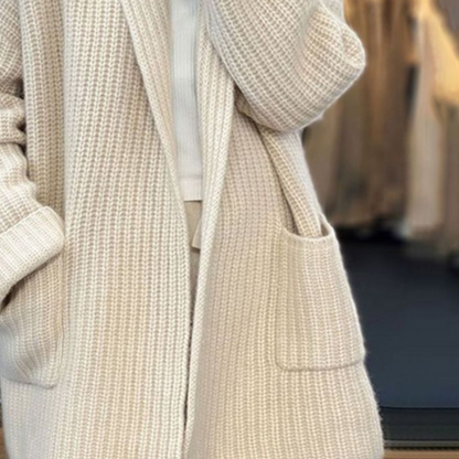 Elena - Open-Front Knit Cardigan