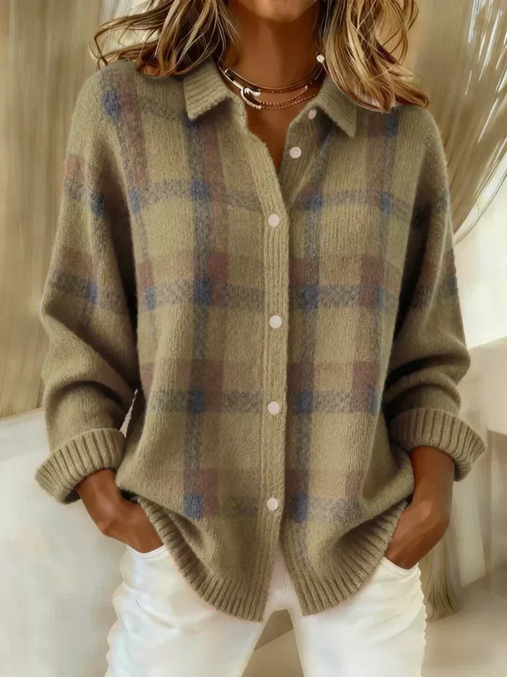 Zoey - Cloud-Soft Plaid Button-Up