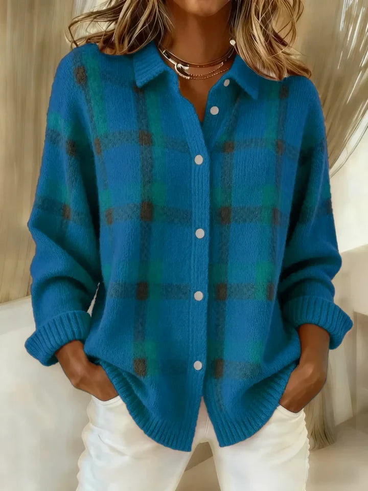 Zoey - Cloud-Soft Plaid Button-Up