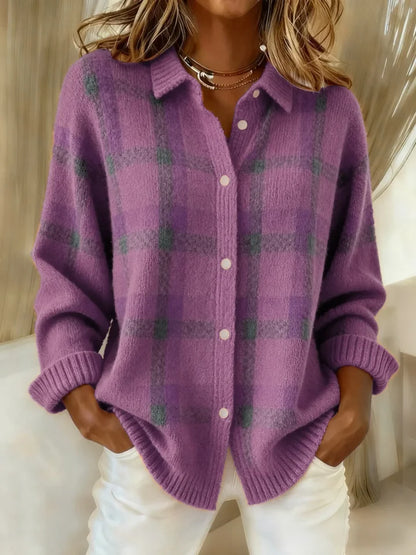 Zoey - Cloud-Soft Plaid Button-Up