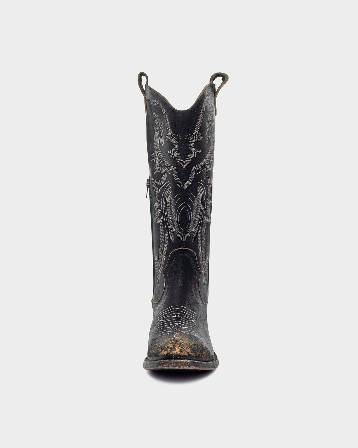 Women's High-Calf Black Western Boots – Handcrafted Full-Grain Leather – view 5