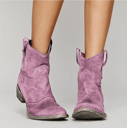 Women's Comfort Boots – Cushioned Insole, Wide Block Heel, Anti-Slip Sole – view 5