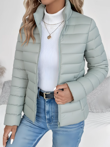 Women's Lightweight Quilted Jacket – Stand Collar Spring Jacket in 6 Colors