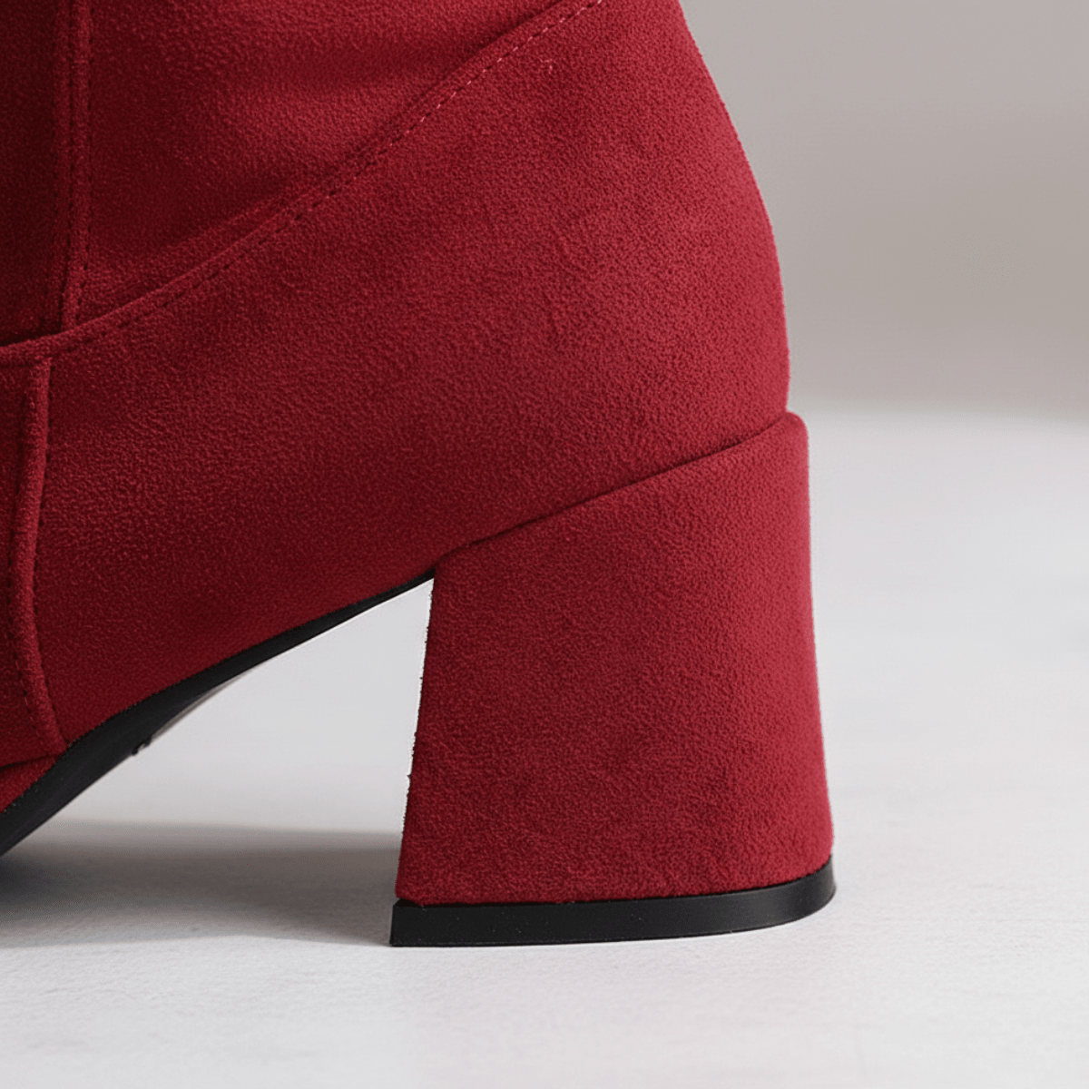 Women's Knee-High Microsuede Boots – Slouchy Shaft with Adjustable Buckle – view 5