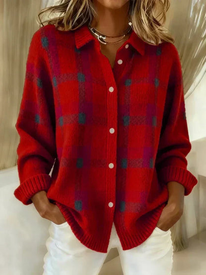 Zoey - Cloud-Soft Plaid Button-Up