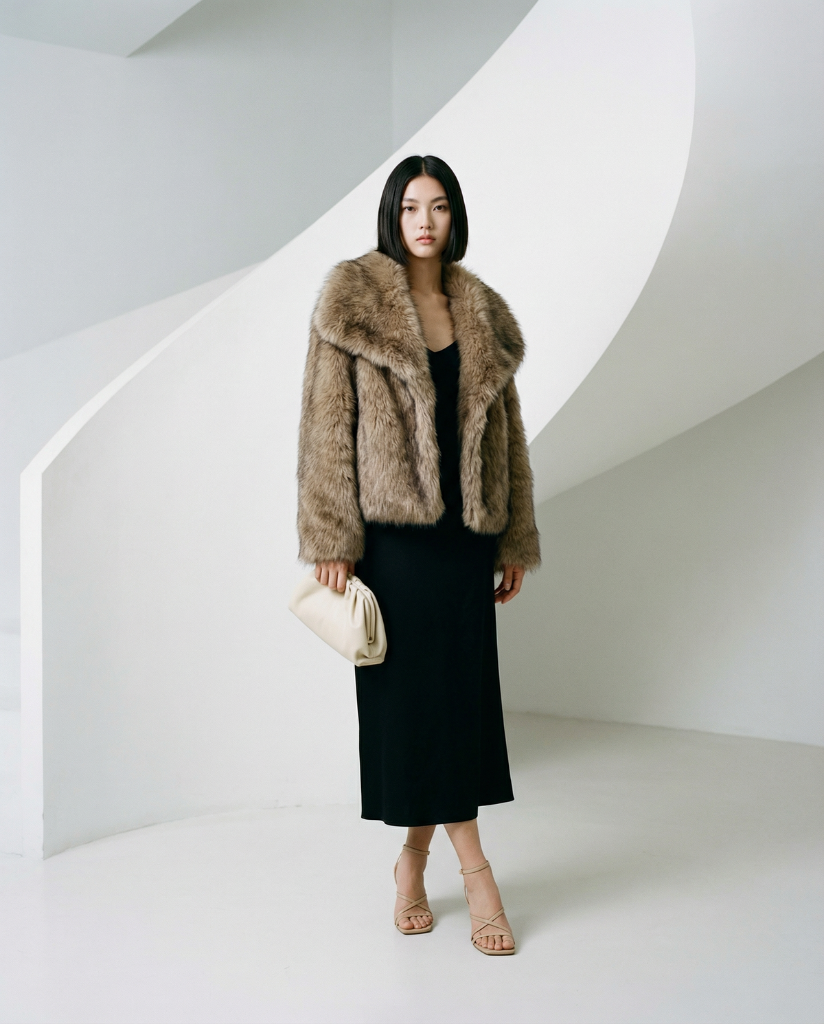 Plush Faux-Fur Jacket – Soft Cropped Coat in 10 Colors – view 5