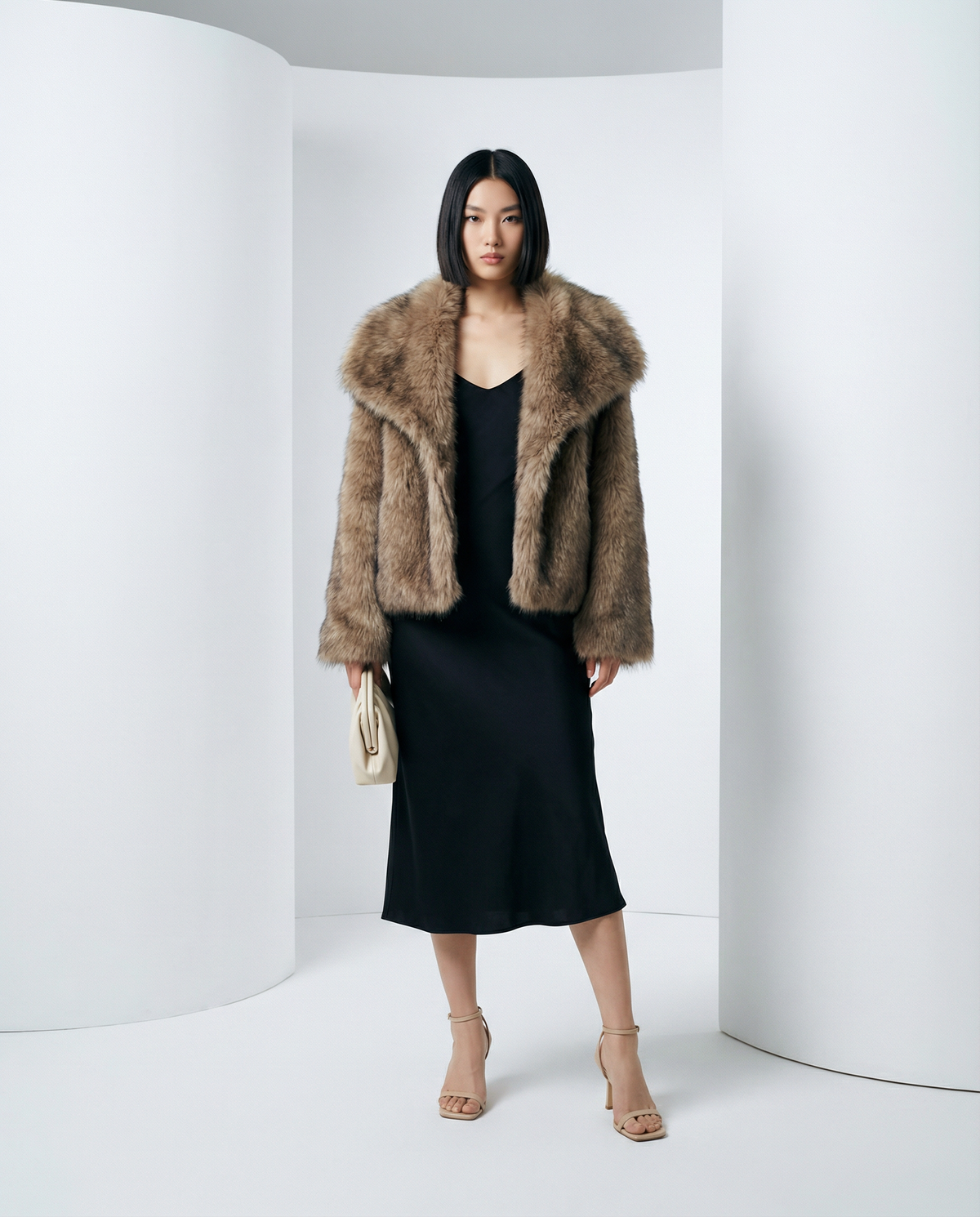 Plush Faux-Fur Jacket – Soft Cropped Coat in 10 Colors – view 6