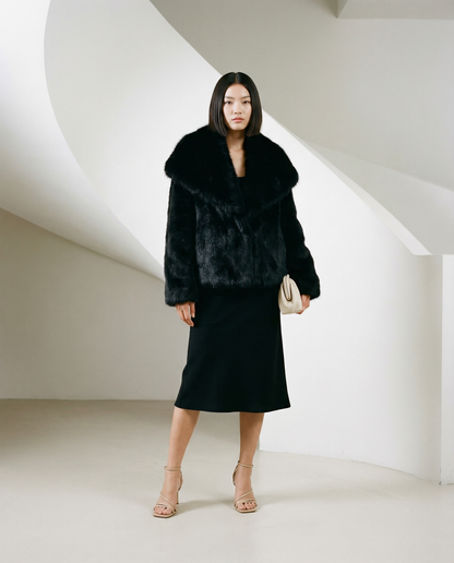 Plush Faux-Fur Jacket – Soft Cropped Coat in 10 Colors – view 14