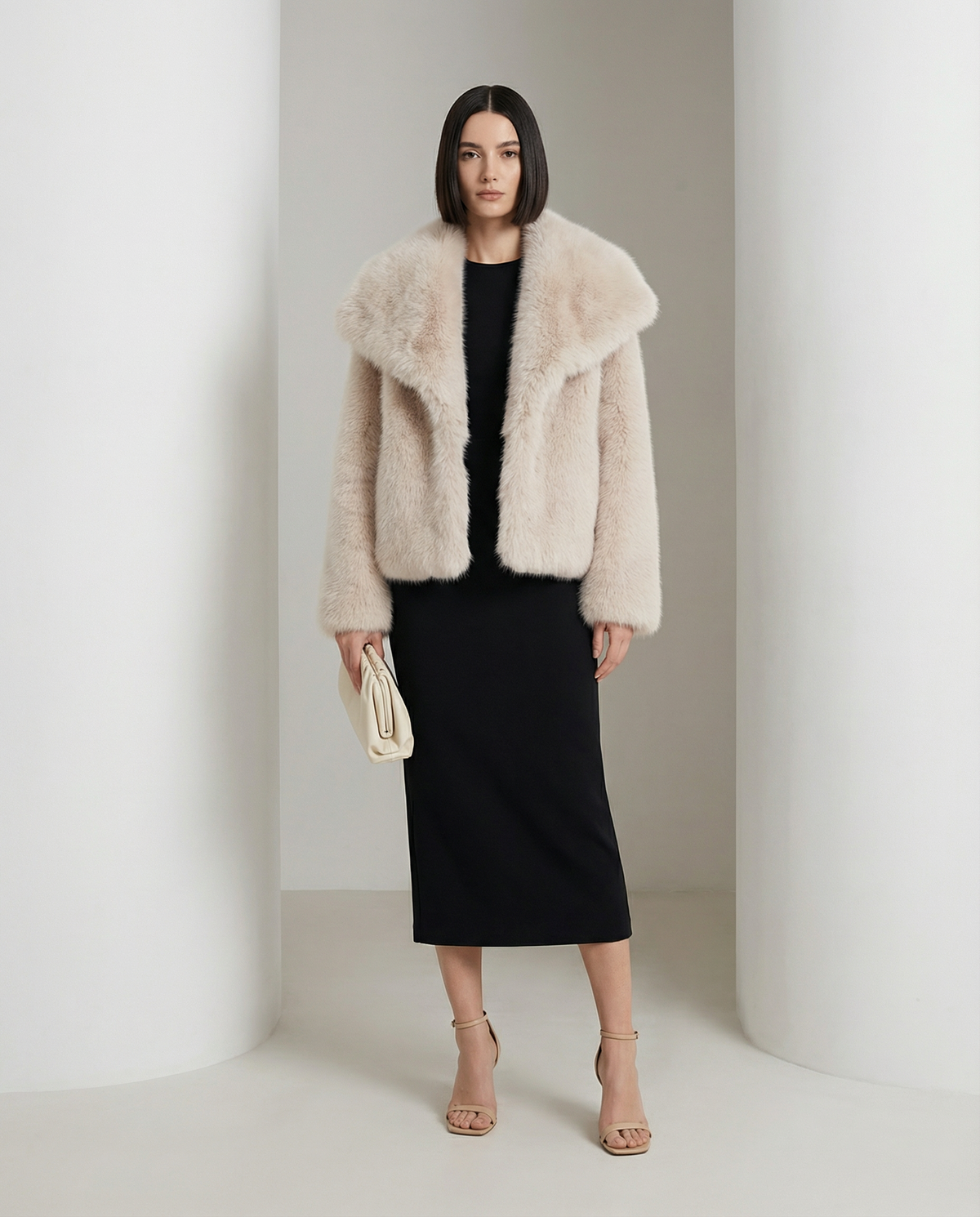 Plush Faux-Fur Jacket – Soft Cropped Coat in 10 Colors – view 15
