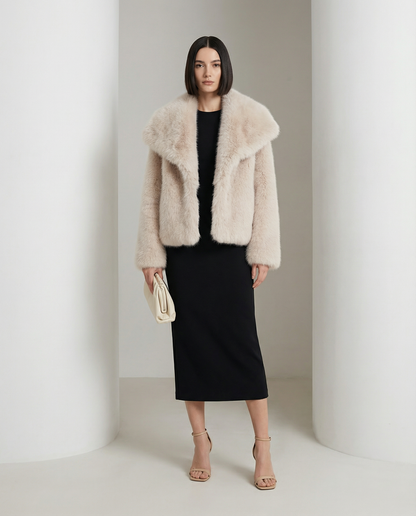 Plush Faux-Fur Jacket – Soft Cropped Coat in 10 Colors – view 15