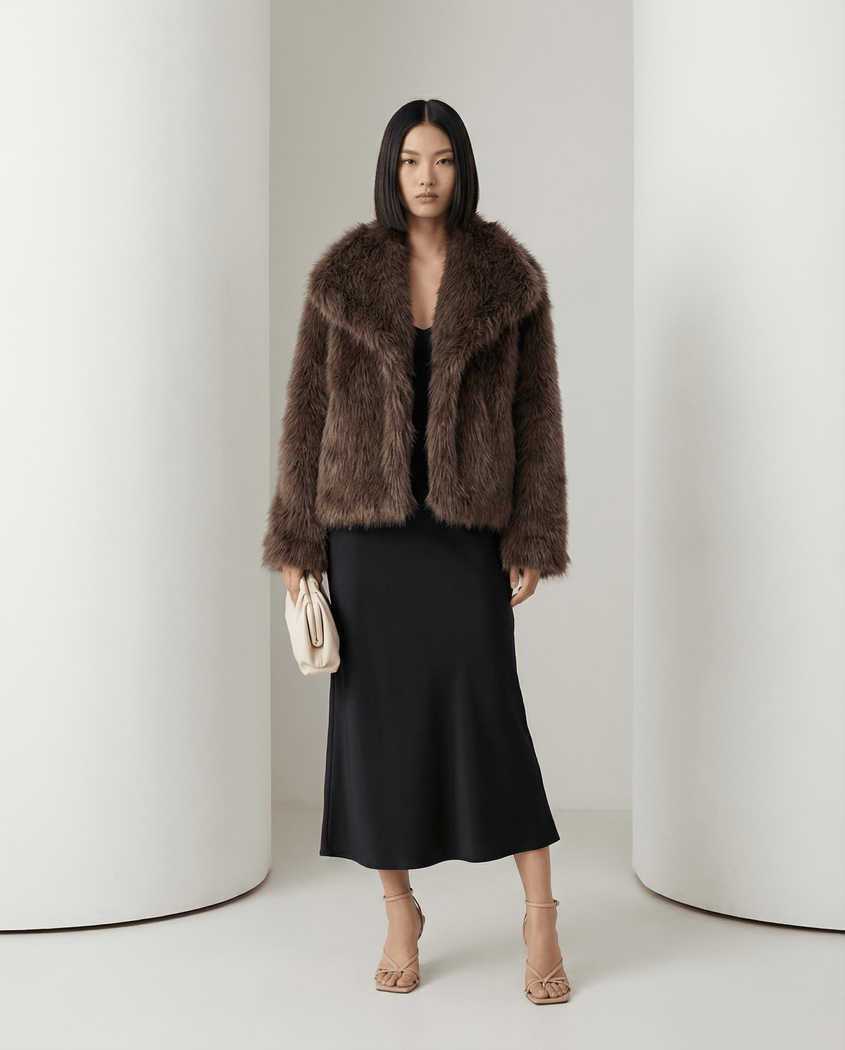 Plush Faux-Fur Jacket – Soft Cropped Coat in 10 Colors – view 3