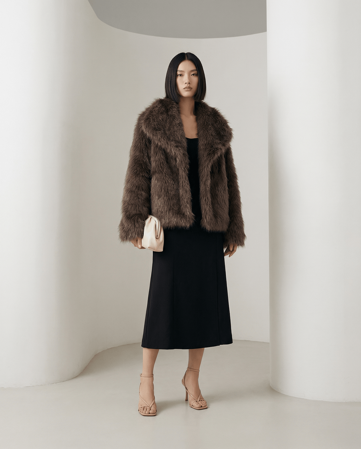 Plush Faux-Fur Jacket – Soft Cropped Coat in 10 Colors – view 4