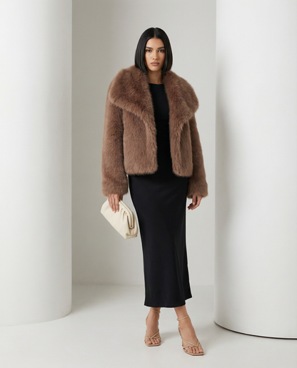 Plush Faux-Fur Jacket – Soft Cropped Coat in 10 Colors – view 19