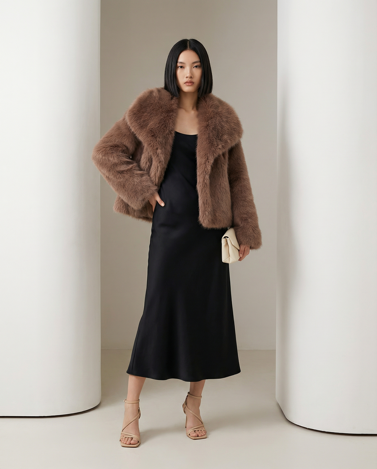 Plush Faux-Fur Jacket – Soft Cropped Coat in 10 Colors – view 21