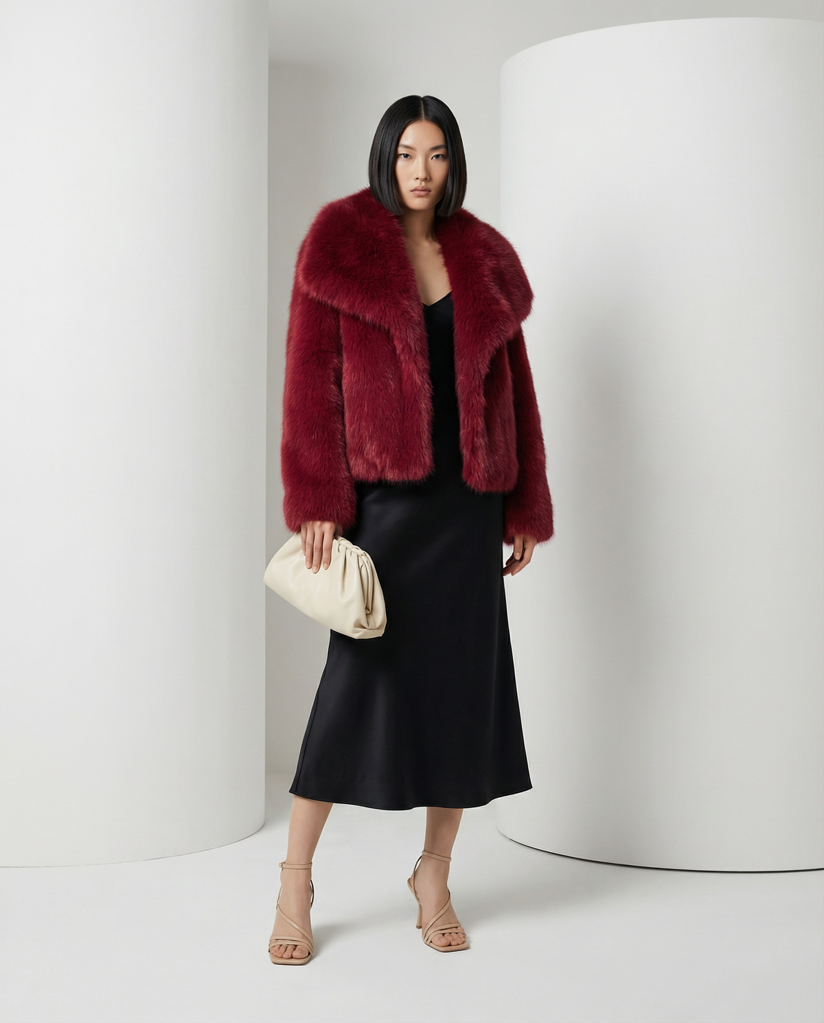 Plush Faux-Fur Jacket – Soft Cropped Coat in 10 Colors – view 9