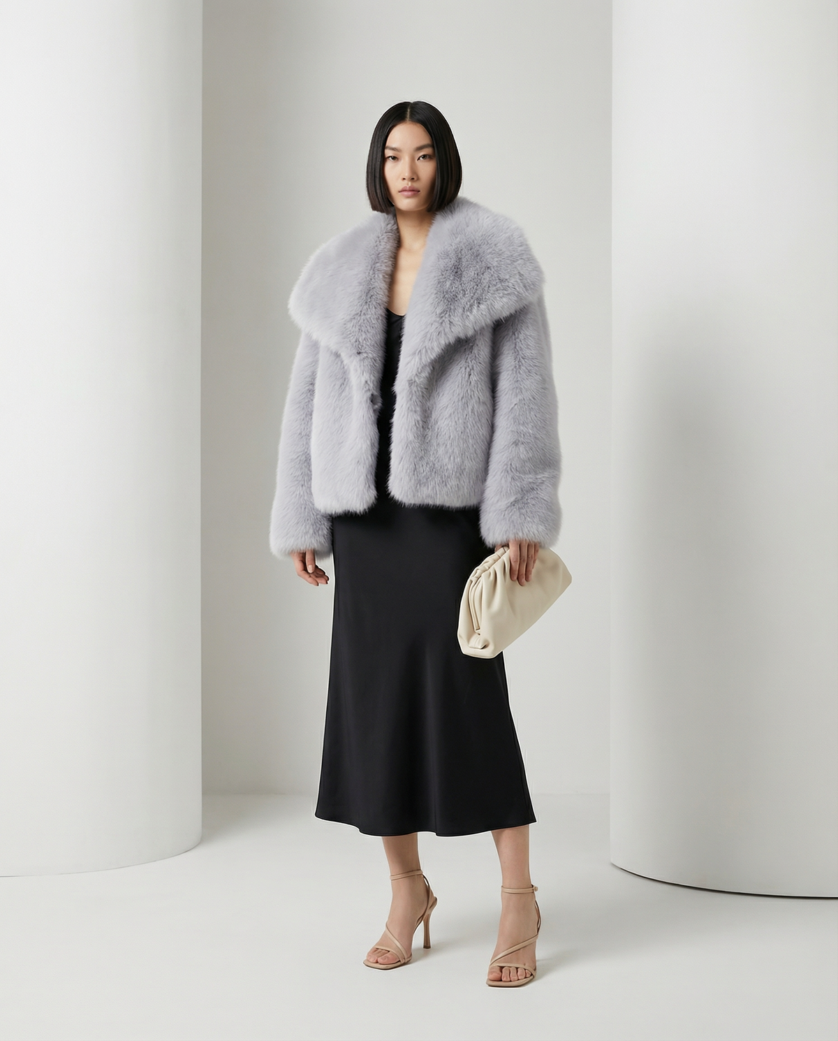Plush Faux-Fur Jacket – Soft Cropped Coat in 10 Colors – view 22