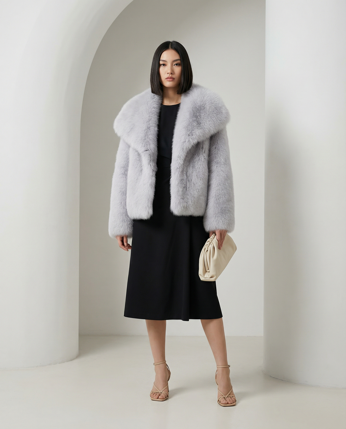 Plush Faux-Fur Jacket – Soft Cropped Coat in 10 Colors – view 24