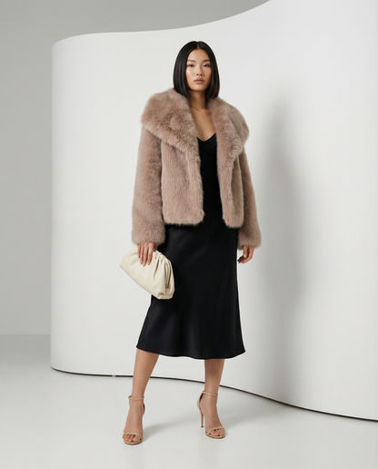 Plush Faux-Fur Jacket – Soft Cropped Coat in 10 Colors – view 18