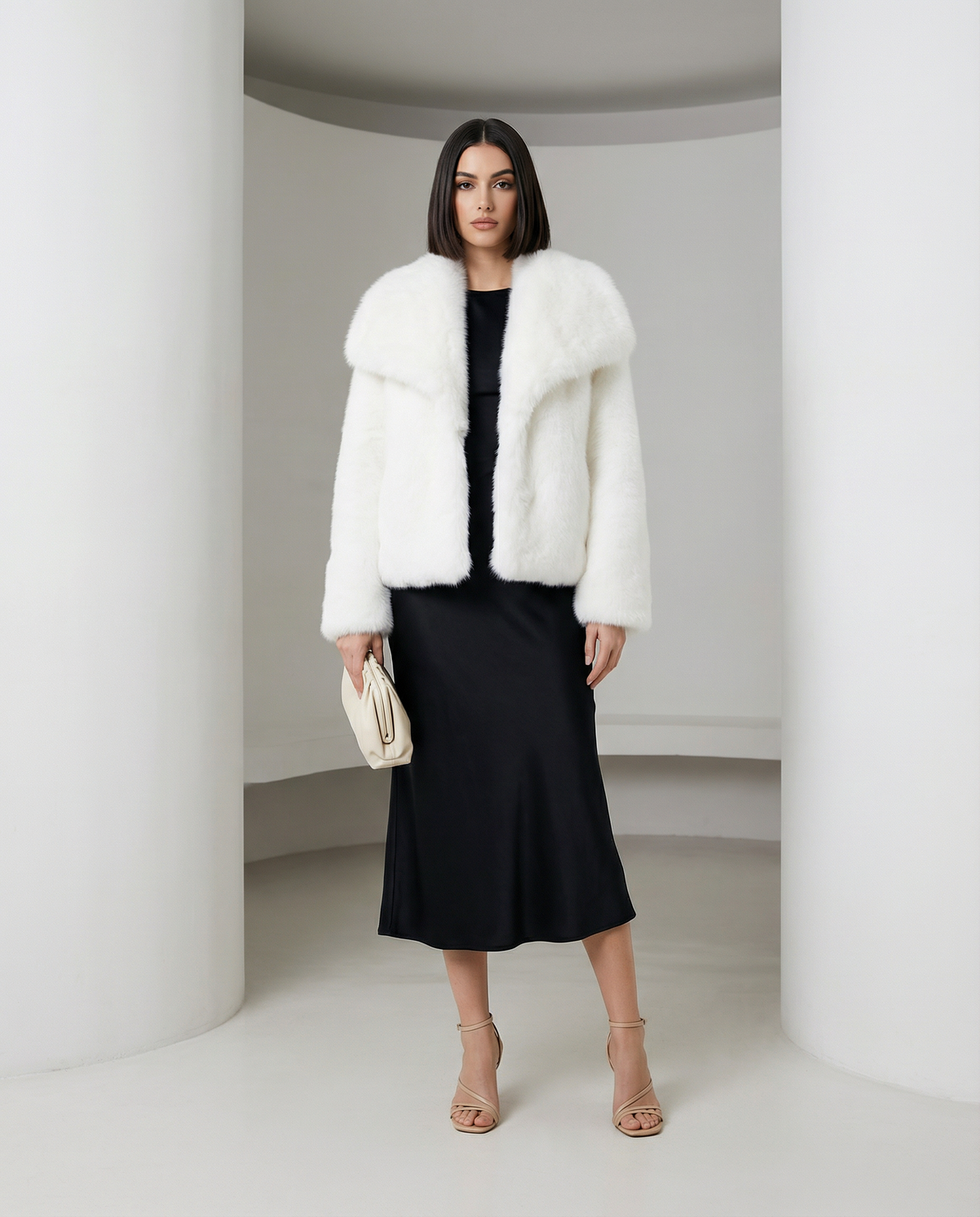 Plush Faux-Fur Jacket – Soft Cropped Coat in 10 Colors – view 12