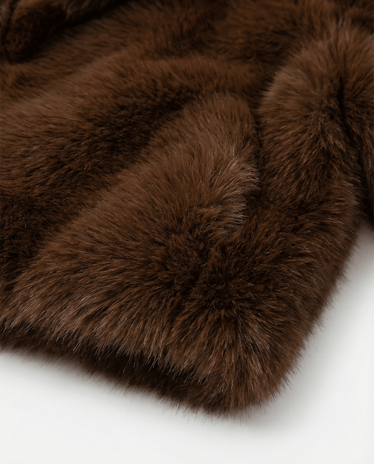 Cropped Faux-Fur Jacket – Cocoa Leopard, Burgundy, Black & White – view 4