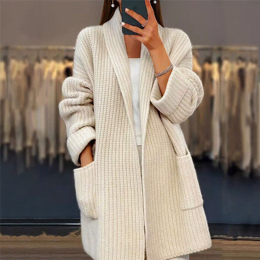 Elena - Open-Front Knit Cardigan