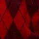 Red Argyle Brushed Knit Sweater – Crew Neck Relaxed Pullover – view 6