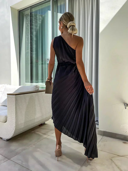 Ella | Women's Stylish Midi Wedding Guest Dress with Rosette
