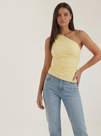 Briony Ärmelloses One-Shoulder-Top