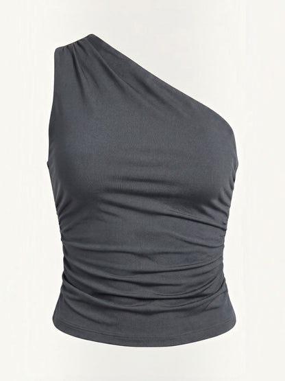 Briony Ärmelloses One-Shoulder-Top