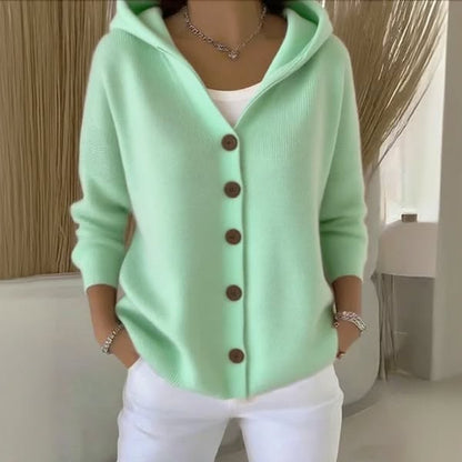 Mila - Effortless Comfort - Soft Hooded Knit Cardigan