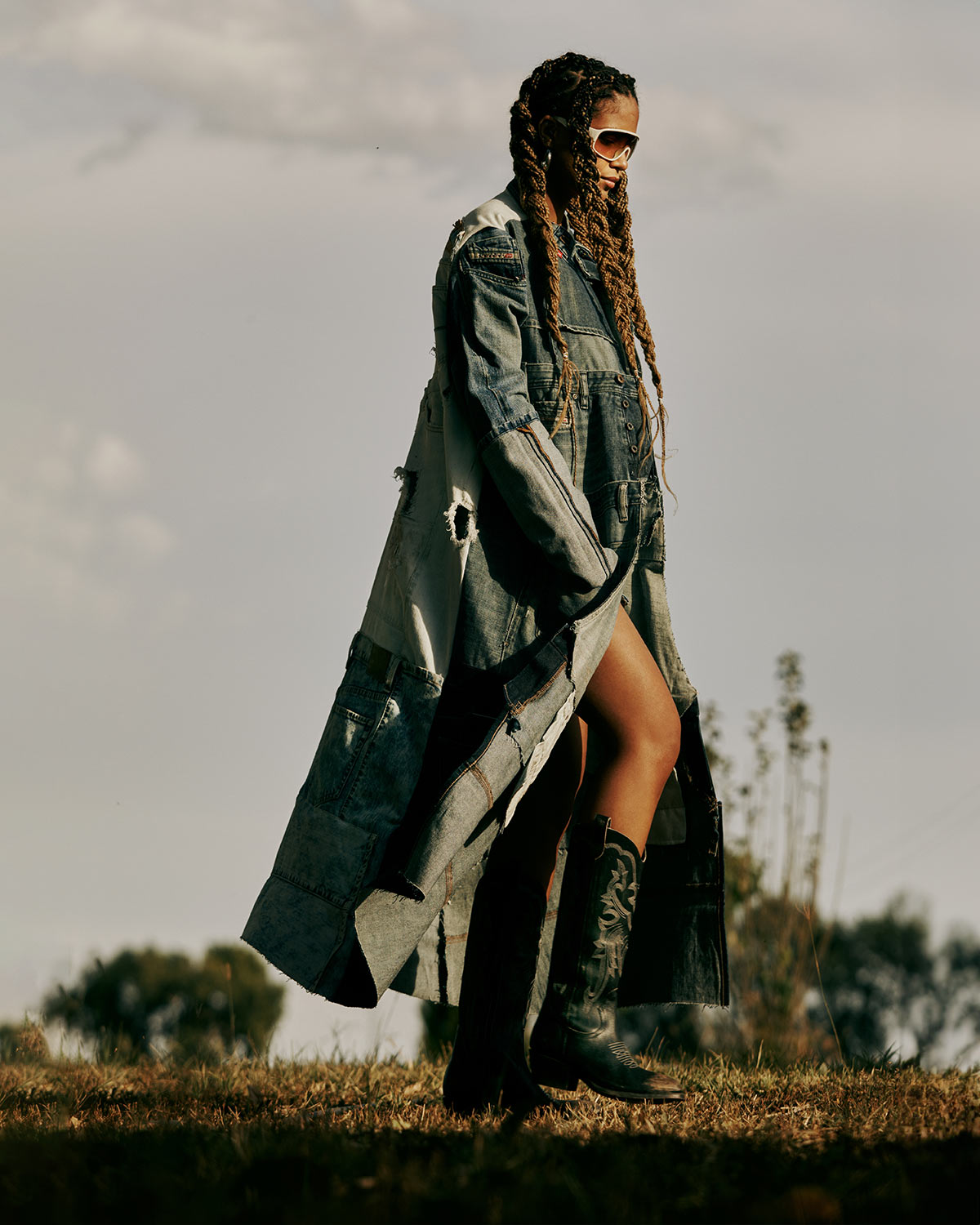Women's High-Calf Black Western Boots – Handcrafted Full-Grain Leather – view 6