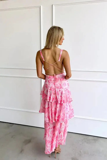 Isabella | Women's Chic Maxi Wedding Guest Dress with Slit
