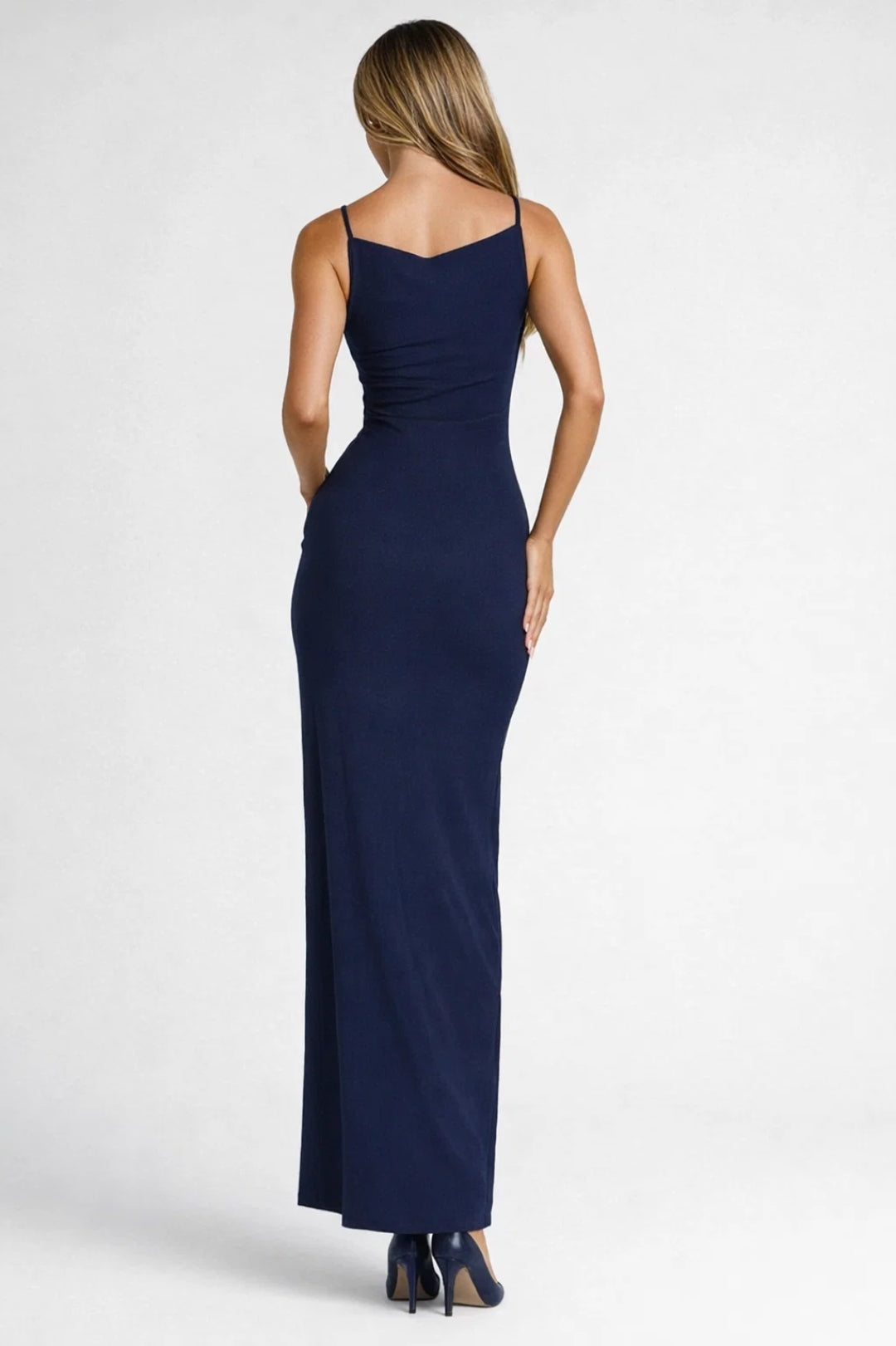 Nia | Women's Elegant Maxi Wedding Guest Dress with Side Slit