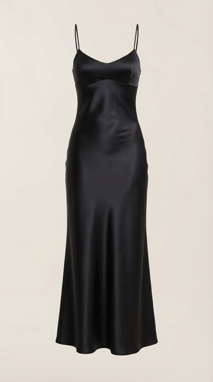 Kelly | Women's Elegant Maxi Wedding Guest Dress with Spaghetti Straps