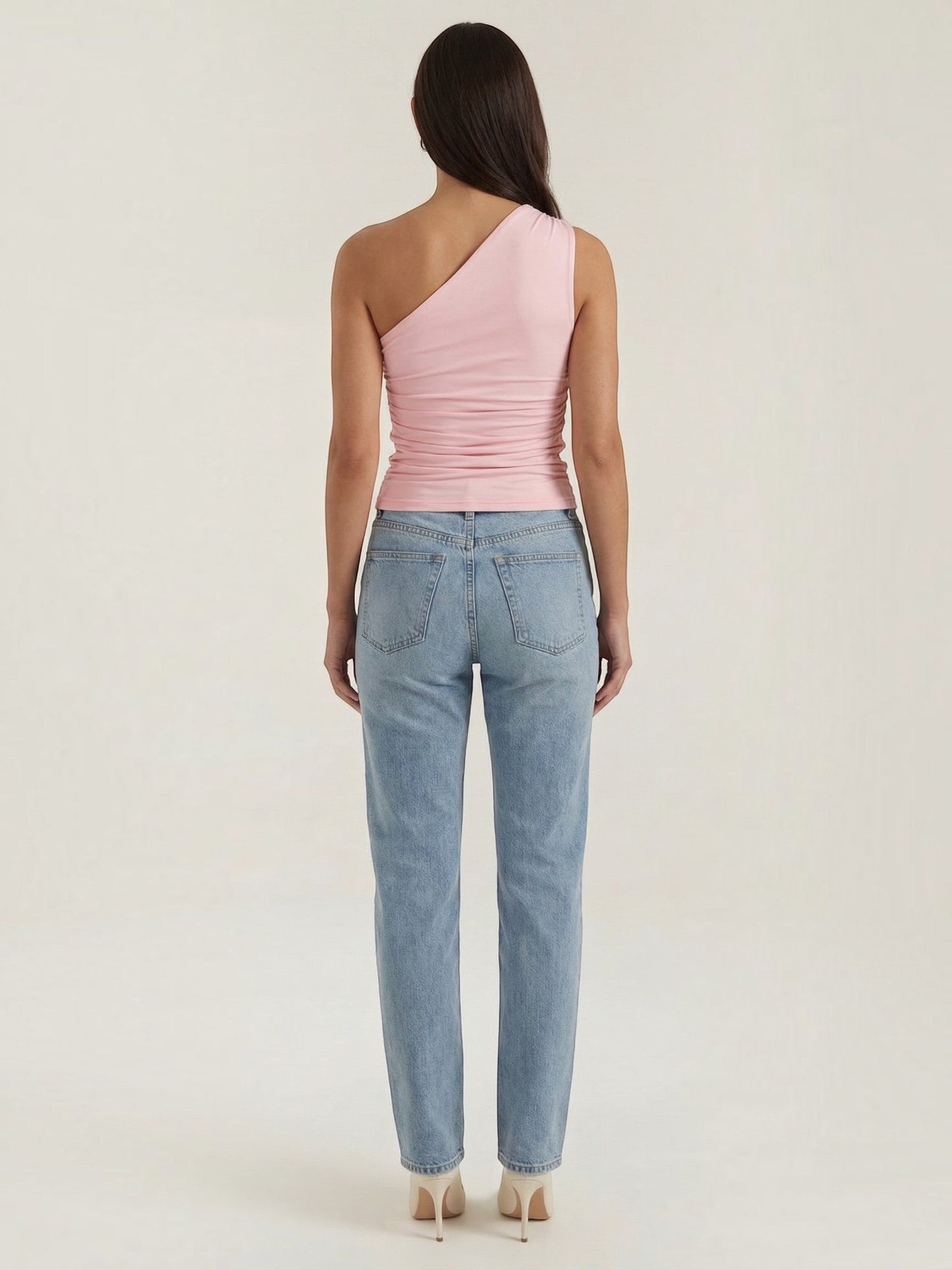 Briony Ärmelloses One-Shoulder-Top