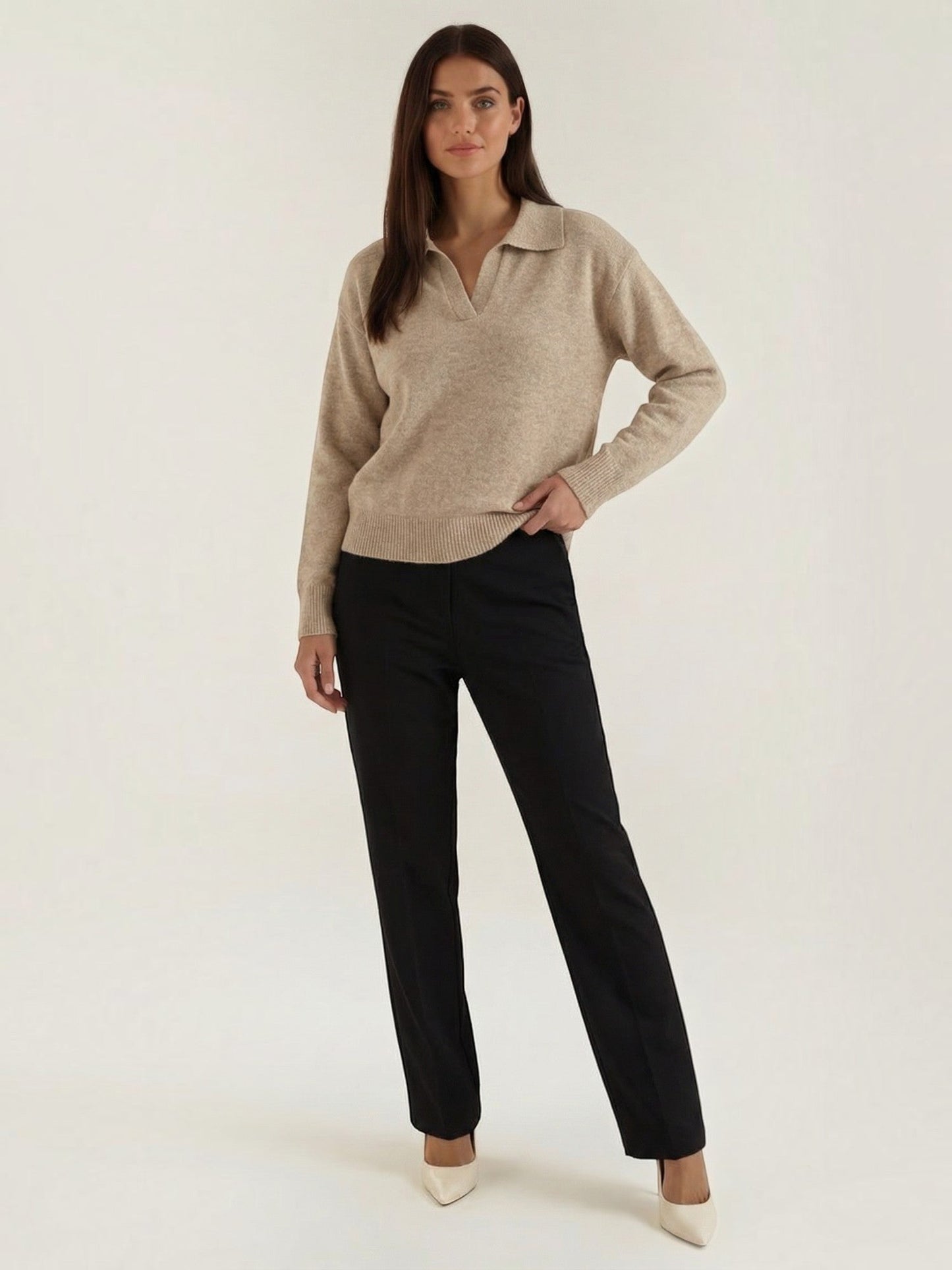 Margaret Strickpullover mit Polokragen