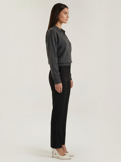 Margaret Strickpullover mit Polokragen
