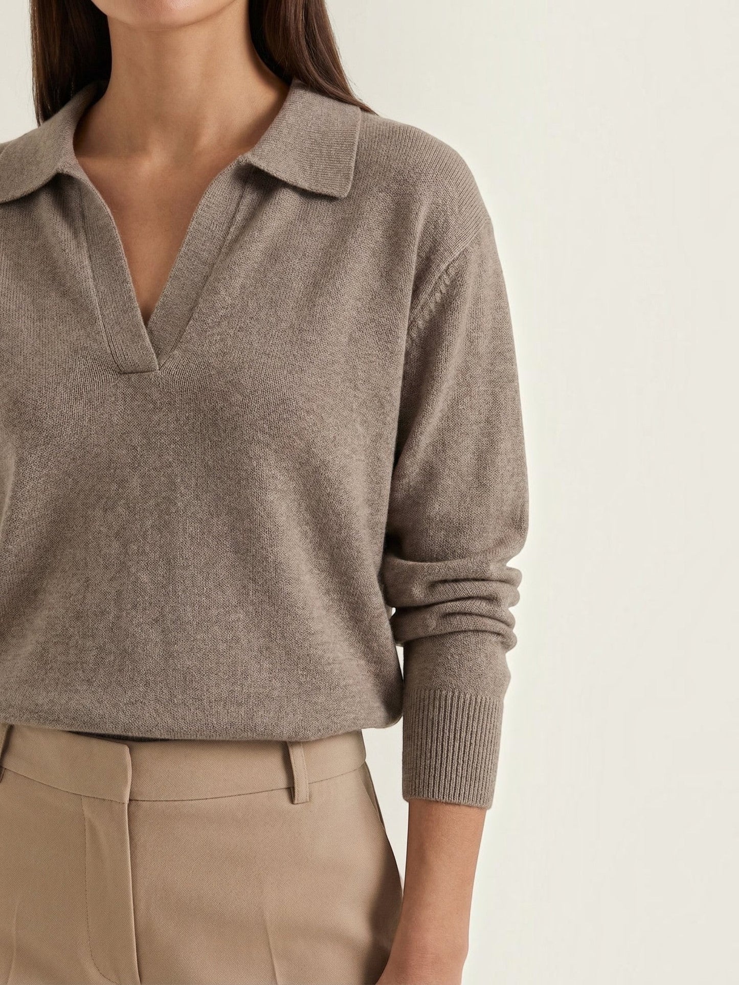 Margaret Strickpullover mit Polokragen
