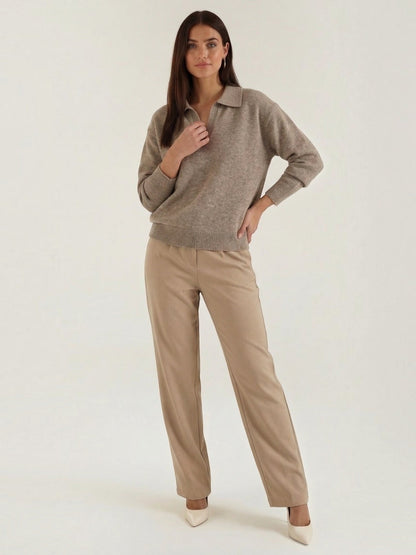 Margaret Strickpullover mit Polokragen