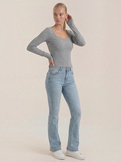 Marian Langarm-Top mit Scoop-Neck